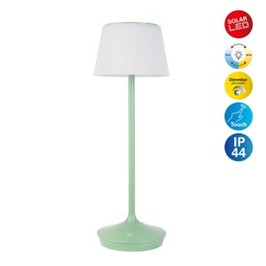 Lampe de table à batterie solaire emmi  - menthe et blanc