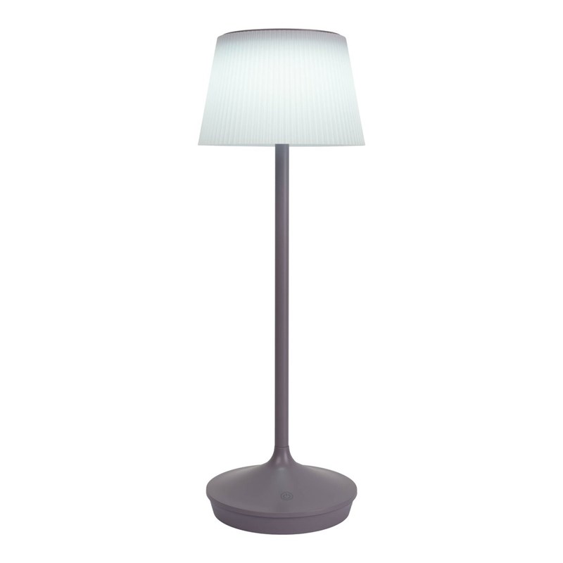 Lampe de table à batterie solaire emmi - violet et blanc