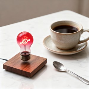 Ampoule en lévitation red love nofall up