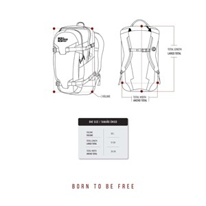 Sac à dos randonnée unisexe 30l atlas résistant et rembourré noir Noir