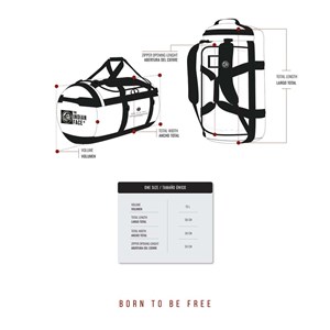 Sac à dos voyage 70l latitude bleu ergonomique résistant outdoor Bleu