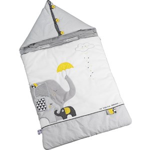 Nid d'ange passe sangle babyfan éléphant gris (80 cm)