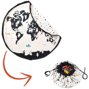 Sac à jouets 2 en 1 réversible noomad original worldmap