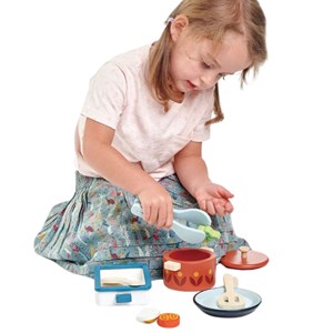 Kit de casserole et poêle en bois