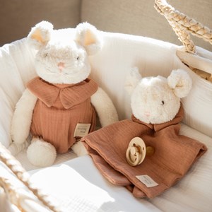 Peluche souris poppy cannelle (25 cm)
