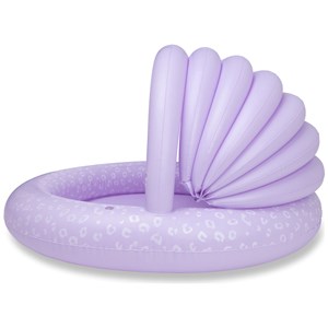 Piscine enfant avec auvent léopard lila (100 cm)