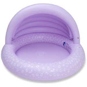 Piscine enfant avec auvent léopard lila (100 cm)