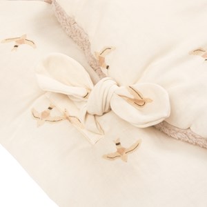 Couverture nomade hiver baby nest wabi-sabi nude haiku birds natural