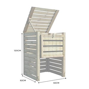 Bac à compost en bois colorado
