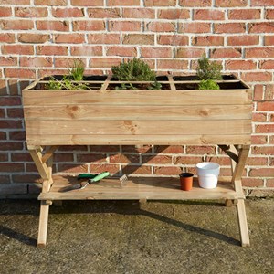 Potager sur pieds croisés