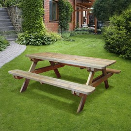 Table de pique-nique bois 4-6 places