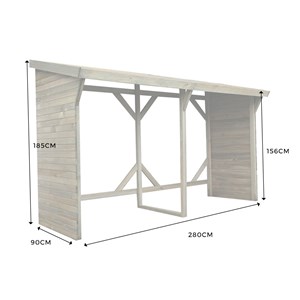 Abri bûches ottawa 5 stères