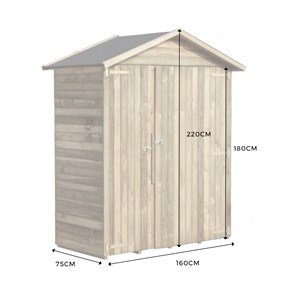Abri de rangement en bois eva 1,12 m²