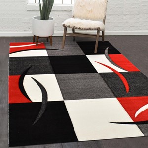 Tapis salon 60x110 rouge