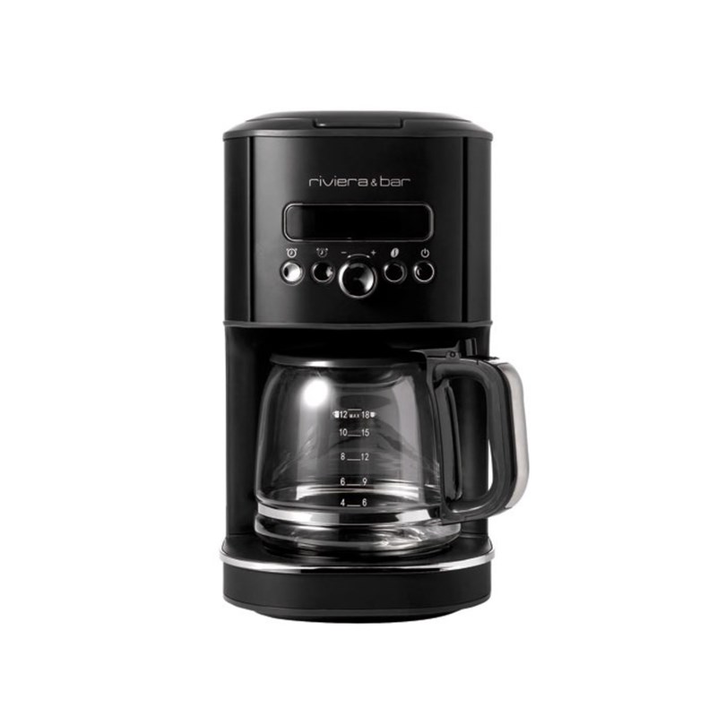 Riviera & Bar - Cafetière programmable 12 tasses 950w noir