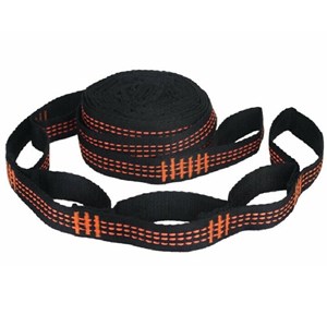 Une sangle d'accroche orange pour hamac chaise