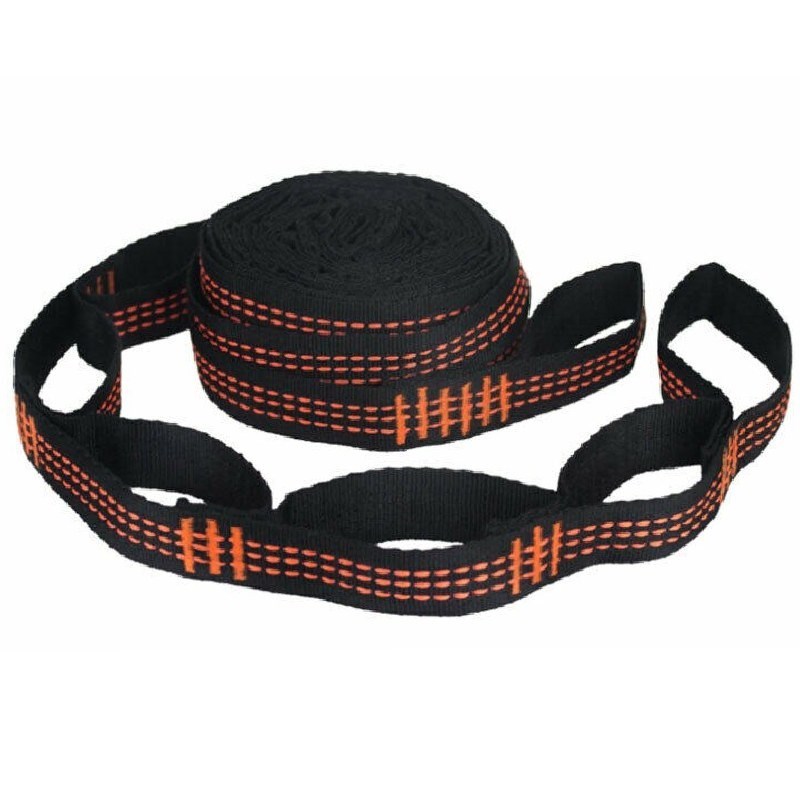 Une sangle d'accroche orange pour hamac chaise