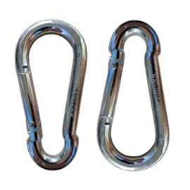 Lot de 2 petits mousquetons pour hamac