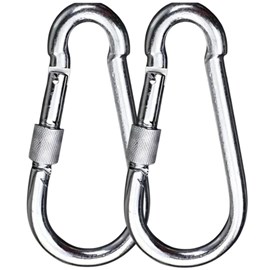 Lot de 2 grands mousquetons pour hamac