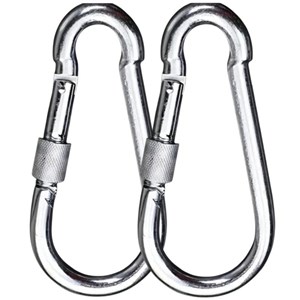 Lot de 2 grands mousquetons pour hamac