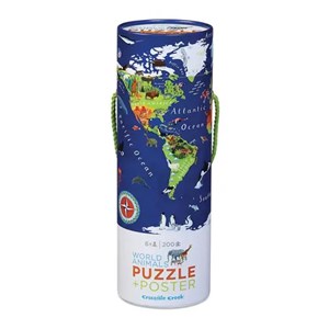 Puzzle crocodile creek bleu