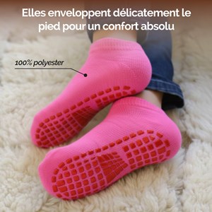 Lot de 2 paires de chaussettes - enfant m Rose