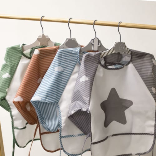 Monsieur Bébé - Lot de 4 bavoirs manches longues