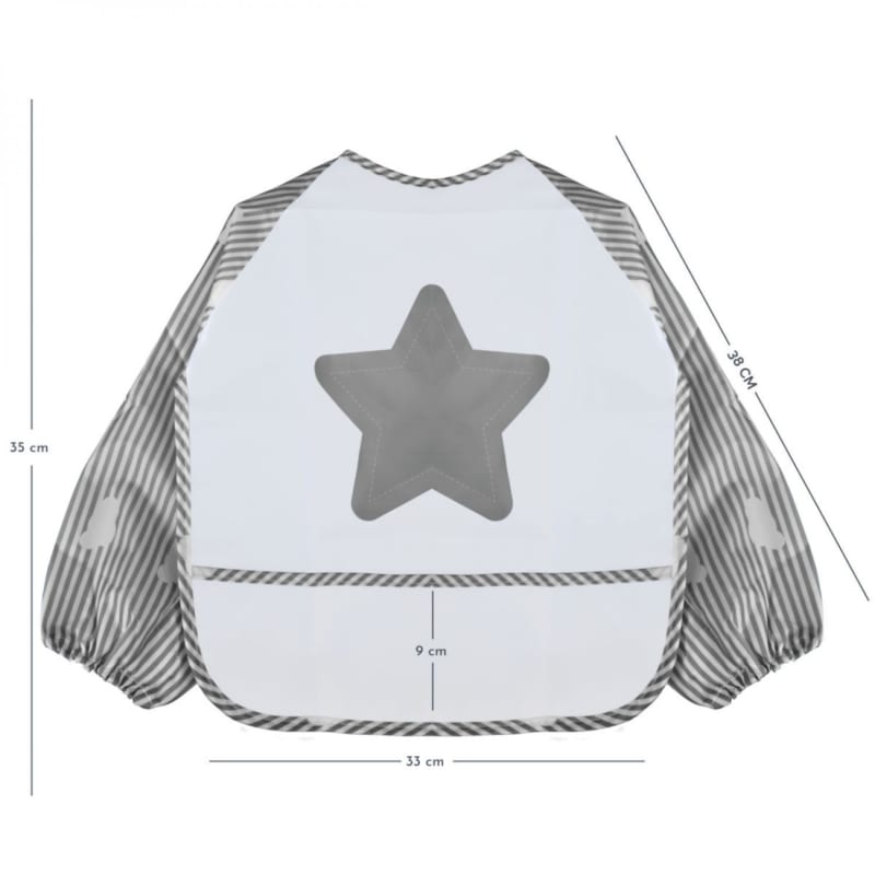 Lot de 4 bavoirs manches longues (Monsieur Bébé) - Image 1