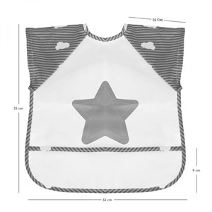 Lot de 4 bavoirs manches courtes