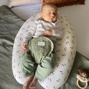 Coussin de grossesse multirelax en coton cerises