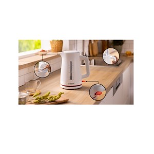 Bouilloire électrique 1.7l 2400w blanc