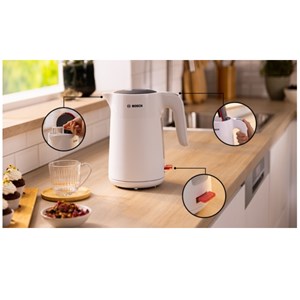 Bouilloire électrique 1.7l 2400w blanc