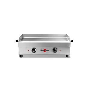 Plancha électrique 2500w plaque inox 54x33cm