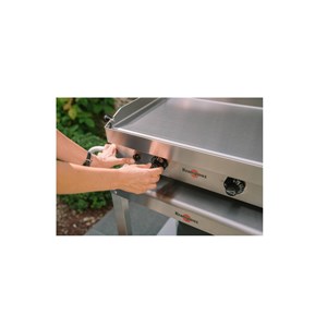 Plancha gaz 3000w plaque inox 54x33cm