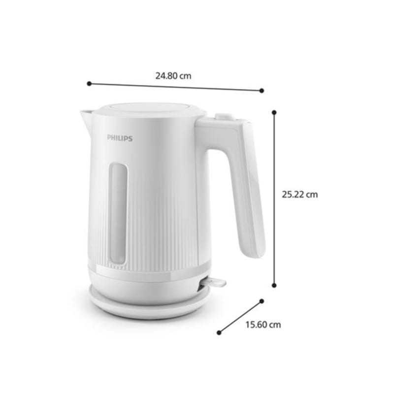 Bouilloire sans fil 1.7l 2200w blanc philips hd9411.00 (Philips) - Image 1