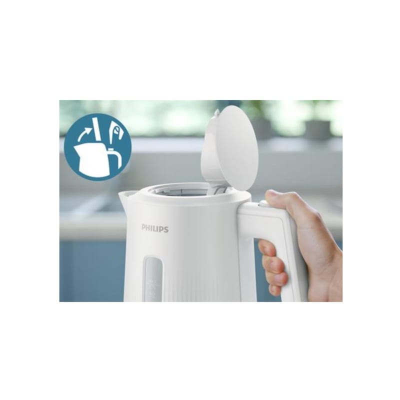 Bouilloire sans fil 1.7l 2200w blanc philips hd9411.00 (Philips) - Image 2