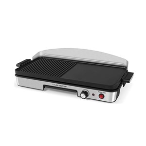 Plancha électrique 1900w 50.5 x 25.5cm noir&nbsp;inox