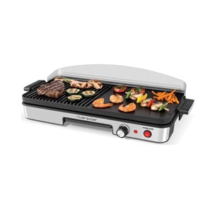 Plancha électrique 1900w 50.5 x 25.5cm noir&nbsp;inox
