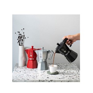 Cafetière italienne 6 tasses gris argenté