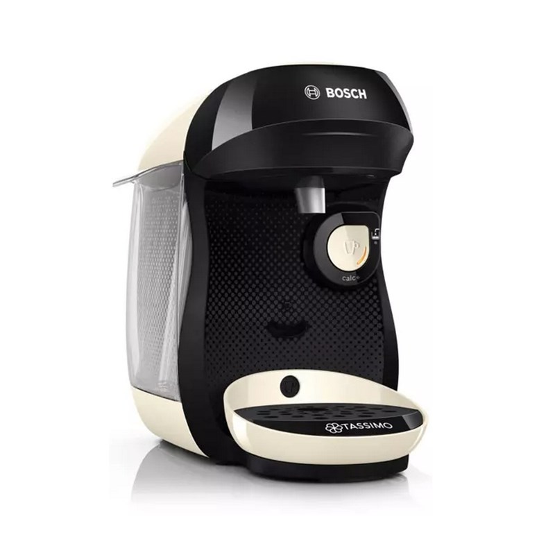 Cafetière à dosettes 3.3bar 1400w noir et crème