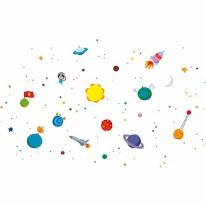 Sticker mural espace