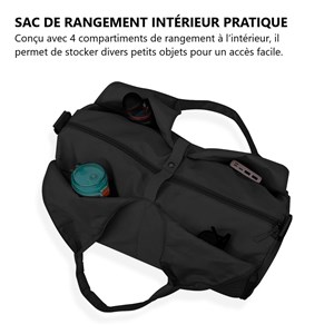Sac de sport multifonction-noir Noir