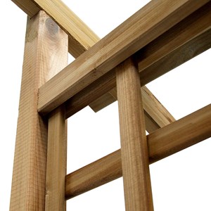 Pergola bois en arc