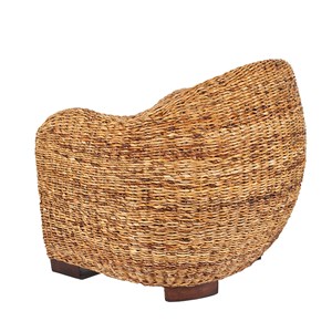 Fauteuil azur en rotin abaca
