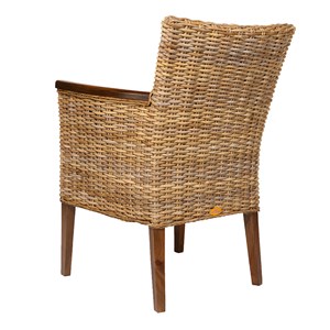 Fauteuil victoria en rotin kubu