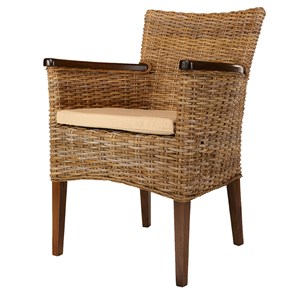 Fauteuil victoria en rotin kubu