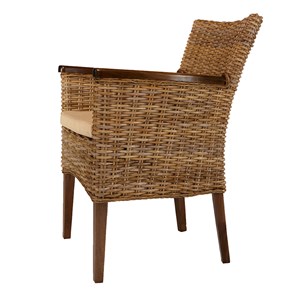 Fauteuil victoria en rotin kubu