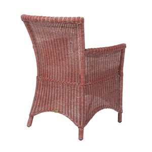 Fauteuil rosas rouge en osier fitrit