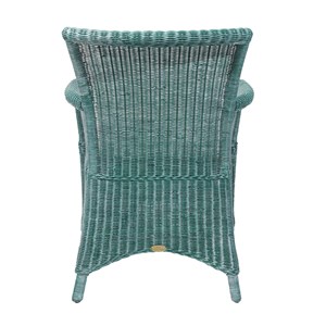 Fauteuil rosas vert en osier fitrit