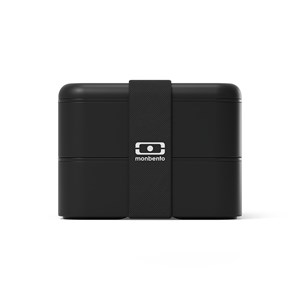 Lunch box compartimentée 1l noir